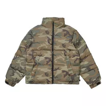 Куртка fw18 reflective camo woodland down jacket 'olivegreen' Supreme, зеленый