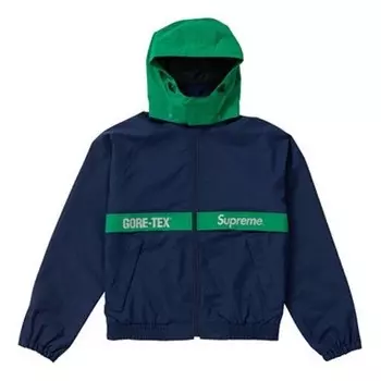 Куртка fw18 x gore-tex court jacket navy k3m Supreme, синий