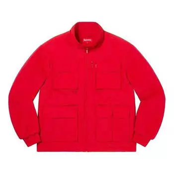 Куртка fw19 week 10 upland fleece jacket 'red' Supreme, красный