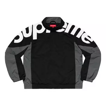 Куртка fw19 week 1 shoulder logo track jacket logo Supreme, черный