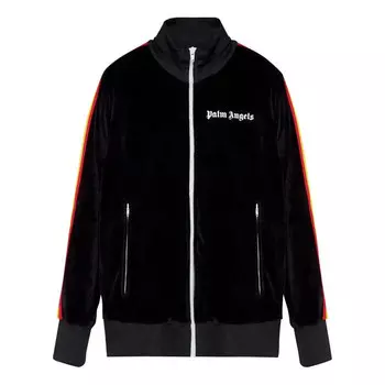 Куртка fw21 rainbow chenille track jacket 'black' Palm Angels, черный