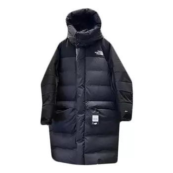 Куртка fw22 logo hooded puffer coat 'black' The North Face, черный