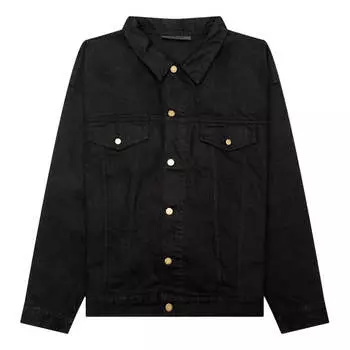 Куртка fw23 denim jacket 'jet black' Fear Of God Essentials, черный