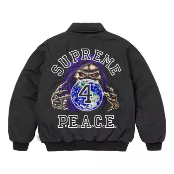 Куртка fw23 fw23 week11 peace embroiderd work jacket 'black' Supreme, черный
