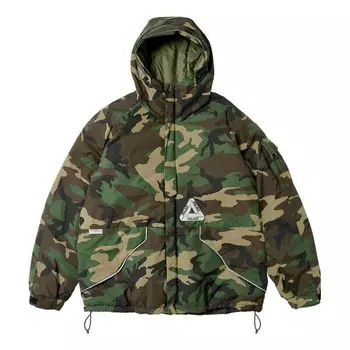 Куртка fw23 p-tech hooded jacket 'olivegreen' Palace, зеленый