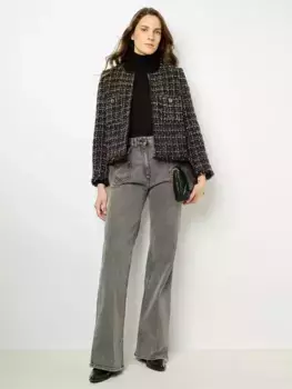 Куртка Gerard Darel Mathilda Tweed Wool Blend, черный