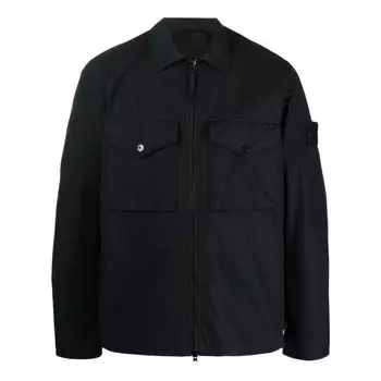 Куртка ghost overshirt 'black' Stone Island, черный