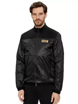 Куртка giacca con zip gold label Ea7, черный