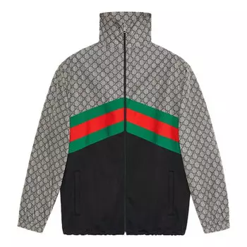Куртка giacca oversize in jersey tecnico 'grey' Gucci, серый