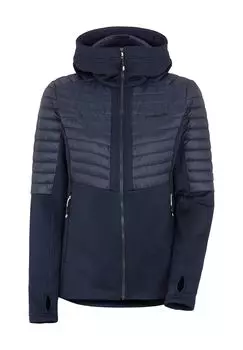 Куртка гибридная Аннема, капюшон, воротник стойка, женская DIDRIKSONS, цвет Dark Night Blue