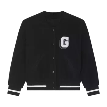 Куртка Givenchy Cutlines Bomber Varsity 'Black', черный
