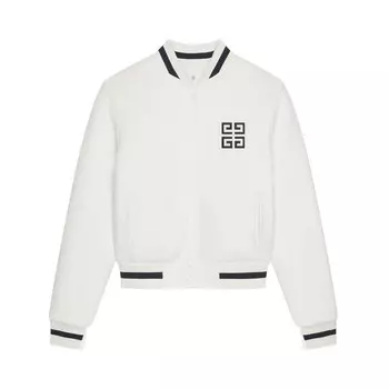 Куртка Givenchy Easy-Fit Varsity Jacket White, белый