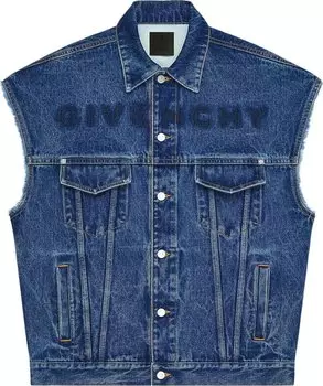 Куртка Givenchy Oversized Sleeveless Jacket 'Indigo', синий