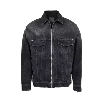 Куртка Givenchy Oversized V Pocket 4G Rivet Zip 'Black', черный