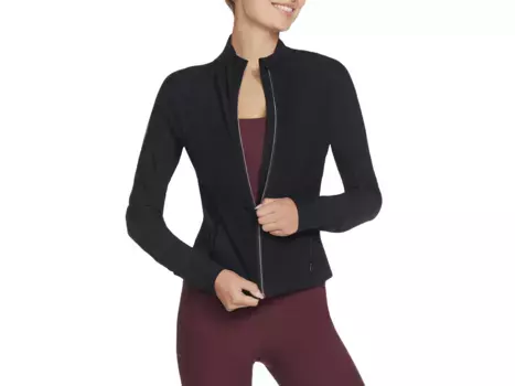 Куртка GO FLEX Rib Women's Jacket Skechers, черный