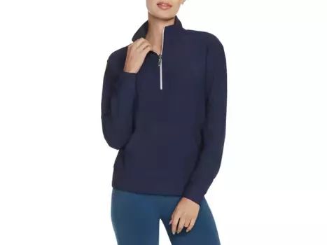 Куртка GO LUXE Rib Women's Quarter Zip Sweatshirt Skechers, темно-синий