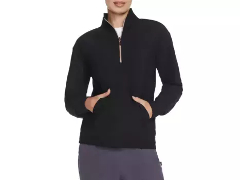 Куртка GO LUXE Rib Women's Quarter Zip Sweatshirt Skechers, черный