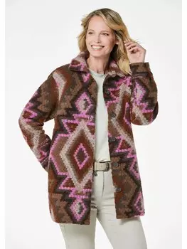 Куртка GOLDNER, цвет braun/pink/gemustert