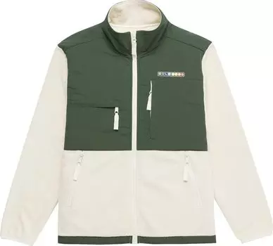 Куртка GOLF WANG Space Boutique Fleece Jacket 'Ivory/Green', кремовый