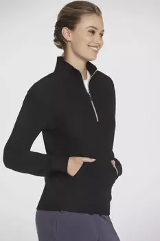 Куртка Goluxe rib с застежкой молнией 1/4 Skechers, черный