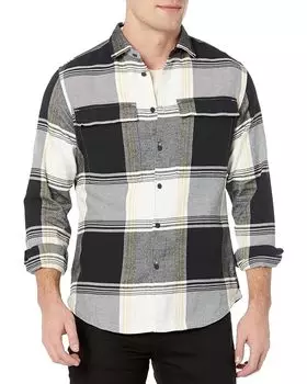 Куртка Good Man Brand Stadium Shirt in Brushed Flannel, цвет Egret Large Plaid