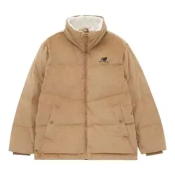 Куртка goose warm down jacket 'tan' New Balance, бежевый