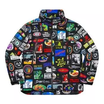 Куртка gore-tex stickers shell jacket 'multi-color' Supreme, черный