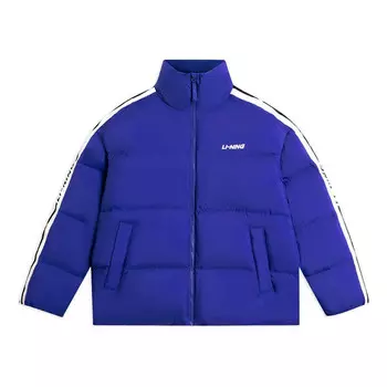 Куртка графические короткие пуховики Li-Ning, синий