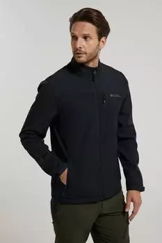 Куртка Grasmere Softshell – легкое водонепроницаемое пальто Mountain Warehouse, черный