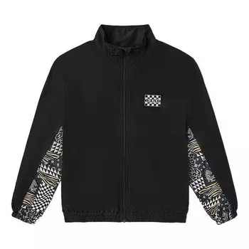 Куртка grid animal printing jacket couple style black Vans, черный