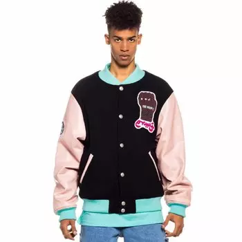 Куртка Grimey Day Dreamer Wool Baseball, черный