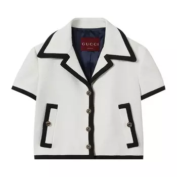 Куртка Gucci Tweed Jacket Off White, белый