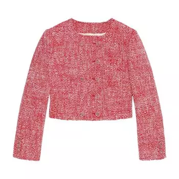 Куртка Gucci Tweed Jacket Red/White, красный