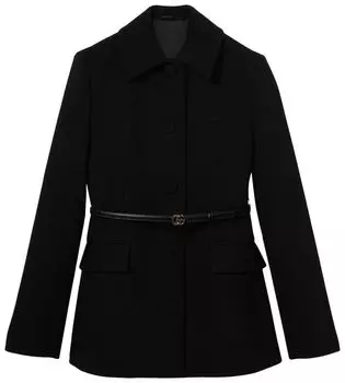Куртка Gucci Wool Crepe Jacket '1000 Black', черный