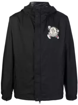 Куртка Guiers с капюшоном и нашивкой-логотипом MONCLER, черный