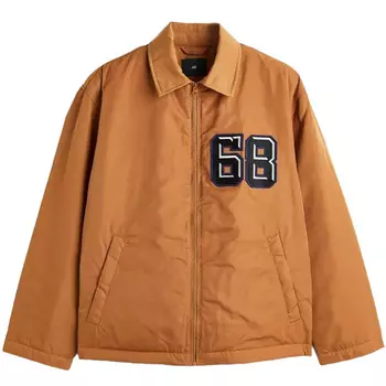 Куртка H&M 68 Regular Fit Padded Baseball, светло-коричневый