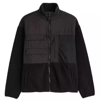 Куртка H&amp;M Regular Fit Fleece Sports, черный