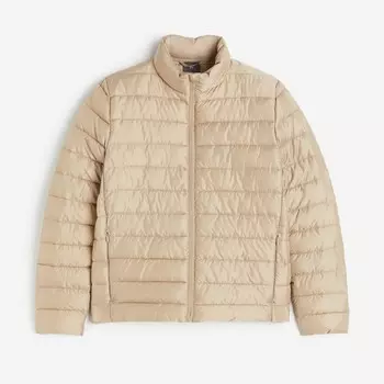 Куртка H&M Lightweight Puffer, бежевый