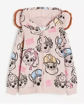 Куртка H&M Paw Patrol Printed Hooded, светло-розовый