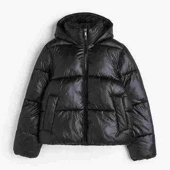 Куртка H&M Puffer, черный