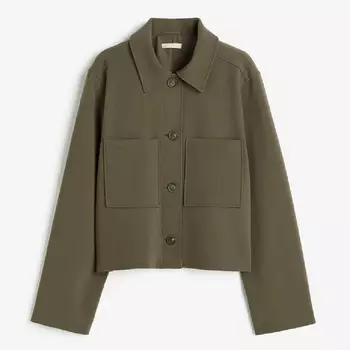 Куртка H&M Short, темный хаки