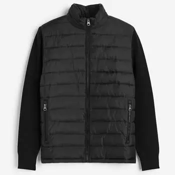 Куртка H&M Slim Fit Padded, черный