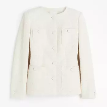 Куртка H&M Textured-weave, кремовый