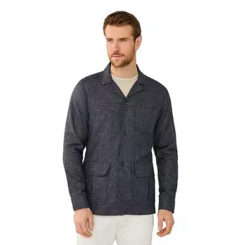 Куртка Hackett Melange overshirt, серый