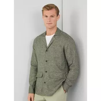 Куртка Hackett Melange overshirt, зеленый