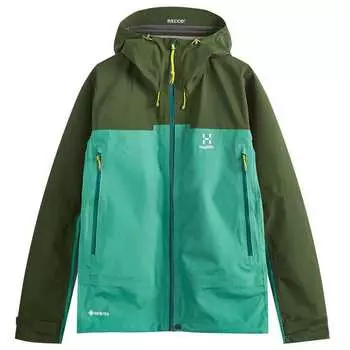 Куртка Haglfs Roc Flash Gore-Tex, цвет Dark Jelly Green & Seaweed Green