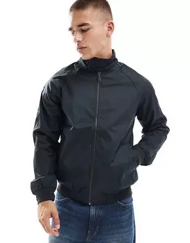 Куртка харрингтон с ребристыми манжетами и подолом темно-синего цвета Brave Soul