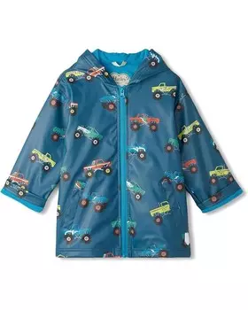 Куртка Hatley Kids Monster Trucks Zip-Up Rain Jacket, синий