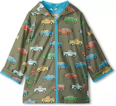 Куртка Hatley Off Roading Zip Up Rain Jacket, зеленый