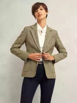 Куртка Hobbs Lillia Check Wool, цвет brown/multi